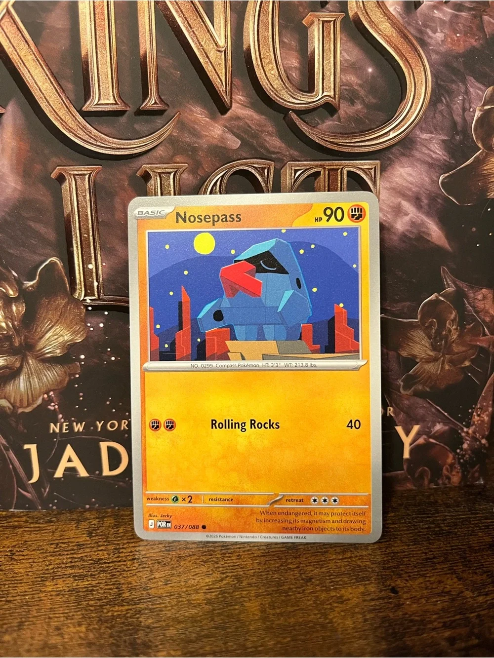 Nosepass Pokemon Trading Card Perfect Order 037/088 Regular